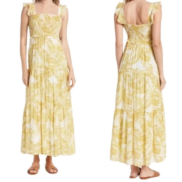 Nanette Lepore Dresses & Skirts - Nanette Lepore Smocked Palm print maxi dress